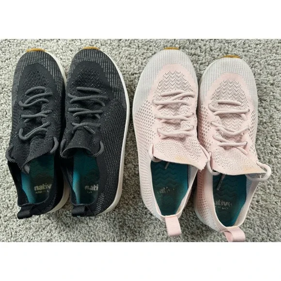 Native Mercury Liteknit Sneakers - Lot Of 2 - Womens 7.5‎ - 8.5  Mens 5.5 - 6.5 - Picture 2 of 16